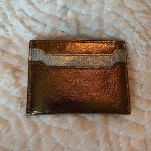 NWT J.Crew Bronze Credit Card case